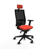 Kontorstol med hovedgrde Piqueras y Crespo 2D066N2 Mrk orange #1