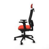 Kontorstol med hovedgrde Piqueras y Crespo 2D066N2 Mrk orange #3