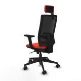 Kontorstol med hovedgrde Piqueras y Crespo 2D066N2 Mrk orange #4