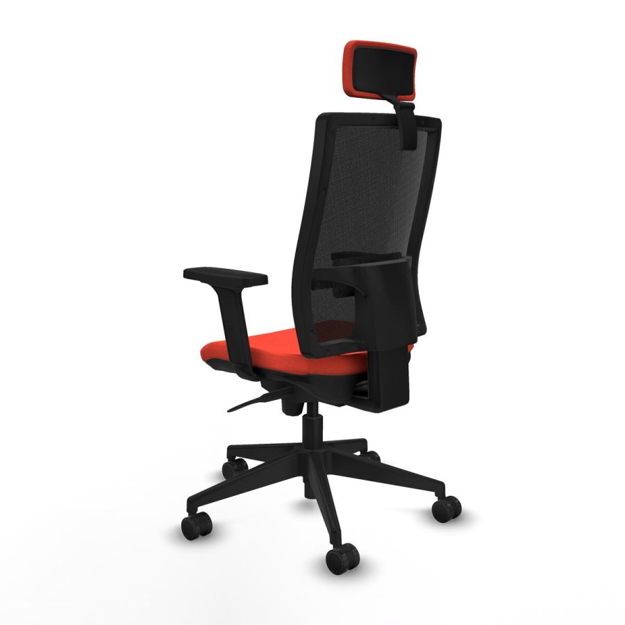 Kontorstol med hovedgrde Piqueras y Crespo 2D066N2 Mrk orange #4