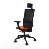 Kontorstol med hovedgrde Piqueras y Crespo 2D066N2 Orange #4