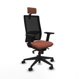 Kontorstol med hovedgrde Piqueras y Crespo 2D066N2 Brun Sort #1