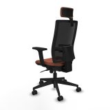 Kontorstol med hovedgrde Piqueras y Crespo 2D066N2 Brun Sort #4