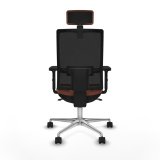 Kontorstol med hovedgrde Piqueras y Crespo 2D086N2 Brun Sort #5