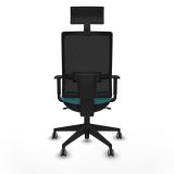 Kontorstol med hovedg�rde Piqueras y Crespo 1D066G1 Turkisbl� #5