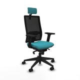 Kontorstol med hovedgrde Piqueras y Crespo 2D066N2 Turkisbl #1