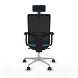 Kontorstol med hovedgrde Piqueras y Crespo 2D086N2 Turkisbl #5