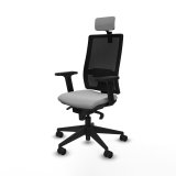 Kontorstol med hovedgrde Piqueras y Crespo 2D066N2 Lysegr #2