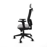 Kontorstol med hovedgrde Piqueras y Crespo 2D066N2 Lysegr #3