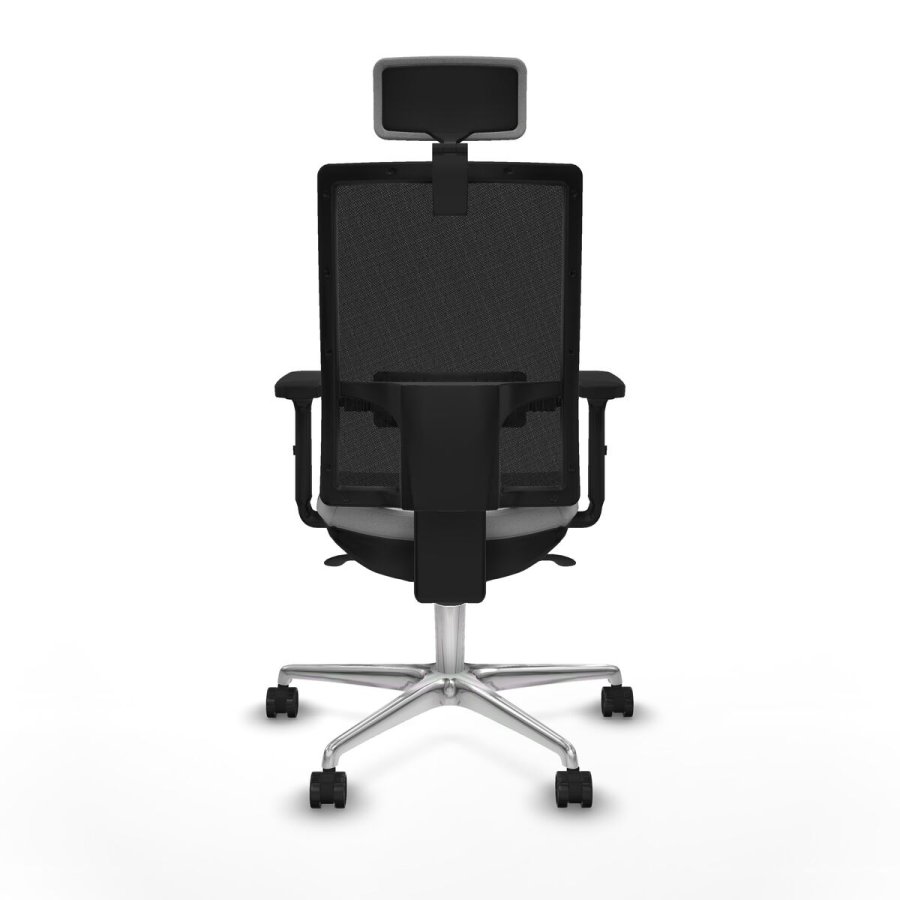 Kontorstol med hovedgrde Piqueras y Crespo 2D086N2 Lysegr #5