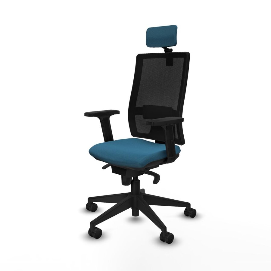 Kontorstol med hovedgrde Piqueras y Crespo 2D066N2 Sort Petroleum grn #2