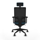 Kontorstol med hovedgrde Piqueras y Crespo 2D066N2 Sort Petroleum grn #5