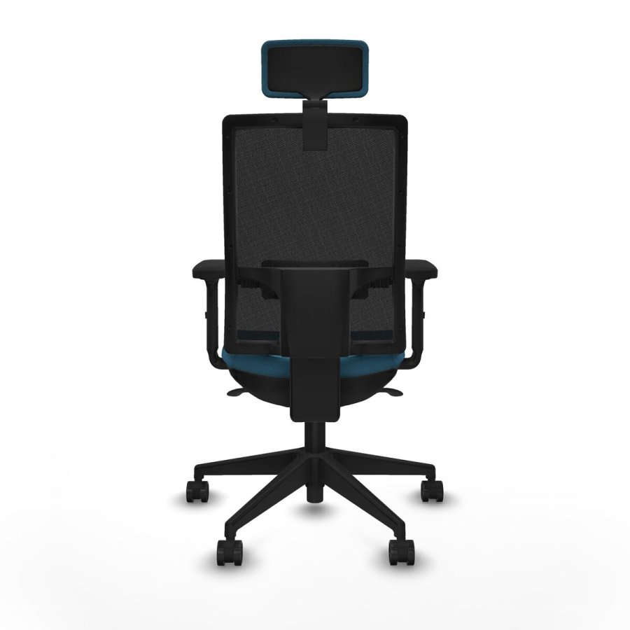 Kontorstol med hovedgrde Piqueras y Crespo 2D066N2 Sort Petroleum grn #5