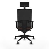 Kontorstol med hovedg�rde Piqueras y Crespo 1D066G1 M�rkebrun #5