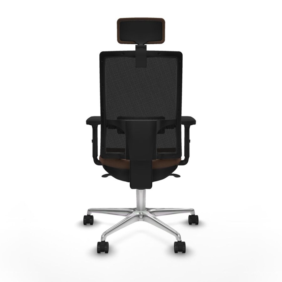 Kontorstol med hovedgrde Piqueras y Crespo 2D086N2 Sort Mrkebrun #3