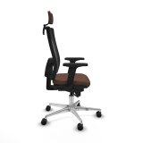 Kontorstol med hovedgrde Piqueras y Crespo 2D086N2 Sort Mrkebrun #5