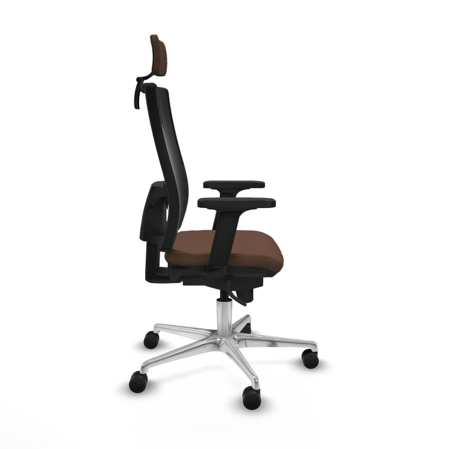 Kontorstol med hovedgrde Piqueras y Crespo 2D086N2 Sort Mrkebrun #5