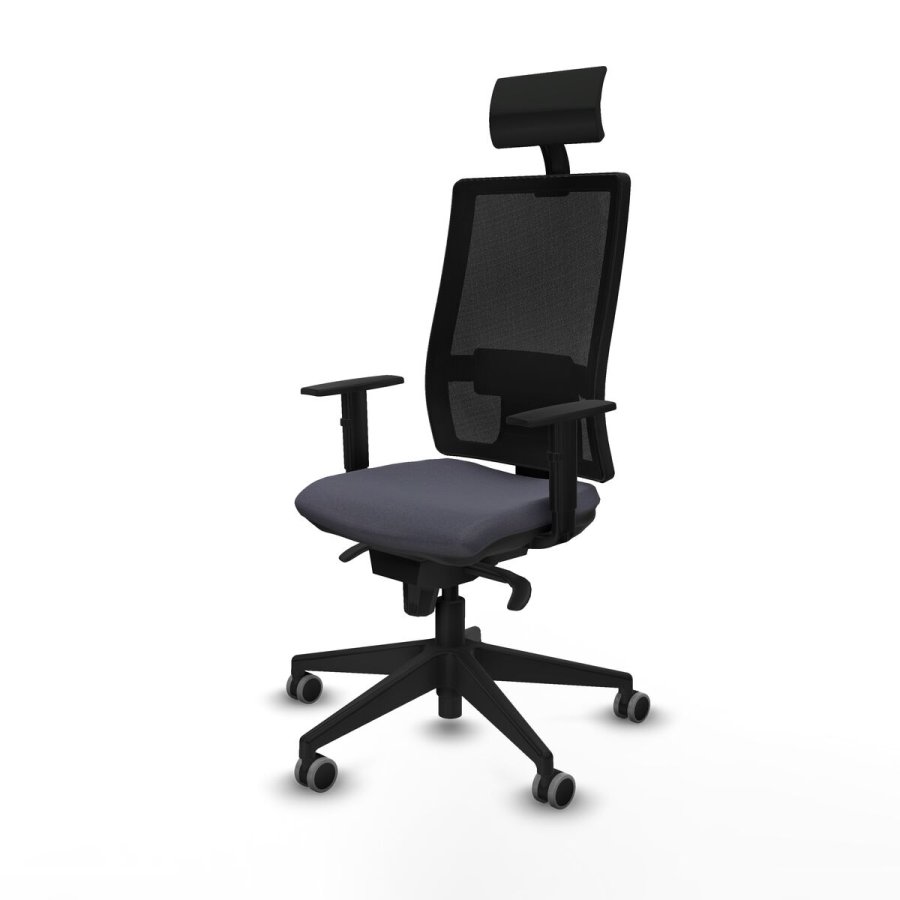 Kontorstol med hovedg�rde Piqueras y Crespo 1D066G1 M�rkegr� #2