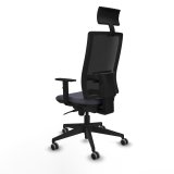 Kontorstol med hovedg�rde Piqueras y Crespo 1D066G1 M�rkegr� #4