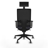 Kontorstol med hovedg�rde Piqueras y Crespo 1D066G1 M�rkegr� #5