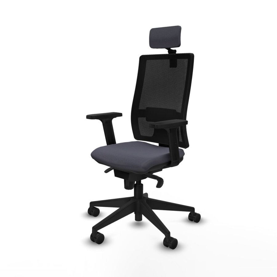 Kontorstol med hovedgrde Piqueras y Crespo 2D066N2 Mrkegr #2