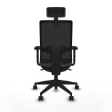 Kontorstol med hovedgrde Piqueras y Crespo 2D066N2 Mrkegr #5