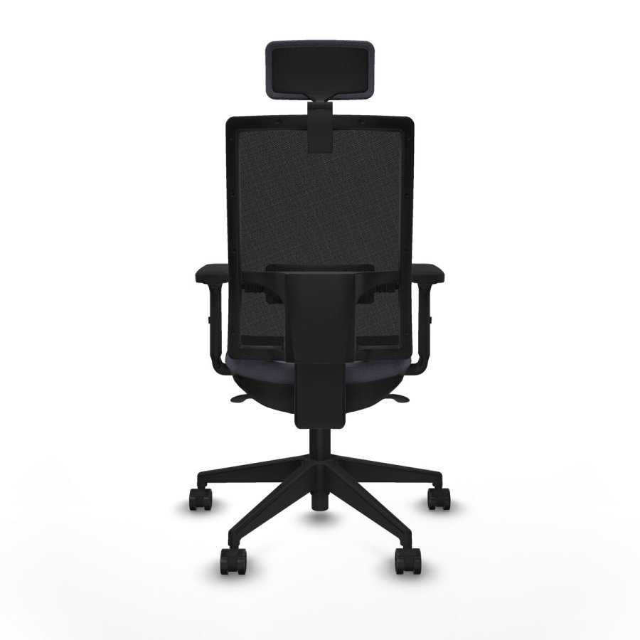 Kontorstol med hovedgrde Piqueras y Crespo 2D066N2 Mrkegr #5