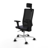 Kontorstol med hovedgrde Piqueras y Crespo 2D086N2 Mrkegr #4