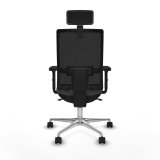 Kontorstol med hovedgrde Piqueras y Crespo 2D086N2 Mrkegr #5