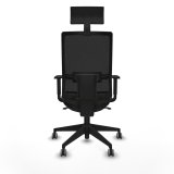 Kontorstol med hovedg�rde Piqueras y Crespo 1D066G1 Sort #5