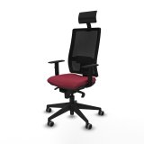 Kontorstol med hovedg�rde Piqueras y Crespo 1D066G1 R�dbrun #2