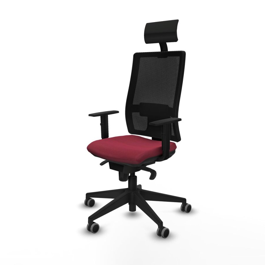 Kontorstol med hovedg�rde Piqueras y Crespo 1D066G1 R�dbrun #2