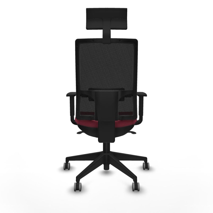 Kontorstol med hovedg�rde Piqueras y Crespo 1D066G1 R�dbrun #5