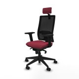 Kontorstol med hovedgrde Piqueras y Crespo 2D066N2 Rdbrun #2