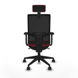 Kontorstol med hovedgrde Piqueras y Crespo 2D066N2 Rdbrun #5