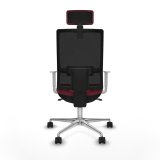 Kontorstol med hovedg�rde Piqueras y Crespo 4B086N2 R�dbrun #5