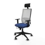 Kontorstol med hovedg�rde Piqueras y Crespo 1D066G1 Marinebl� #2