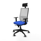 Kontorstol med hovedg�rde Piqueras y Crespo 1D066G1 Bl� #2