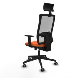 Kontorstol med hovedg�rde Piqueras y Crespo 1D066G1 Orange #4