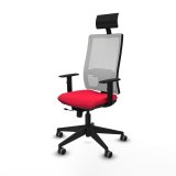 Kontorstol med hovedg�rde Piqueras y Crespo 1D066G1 R�d #2