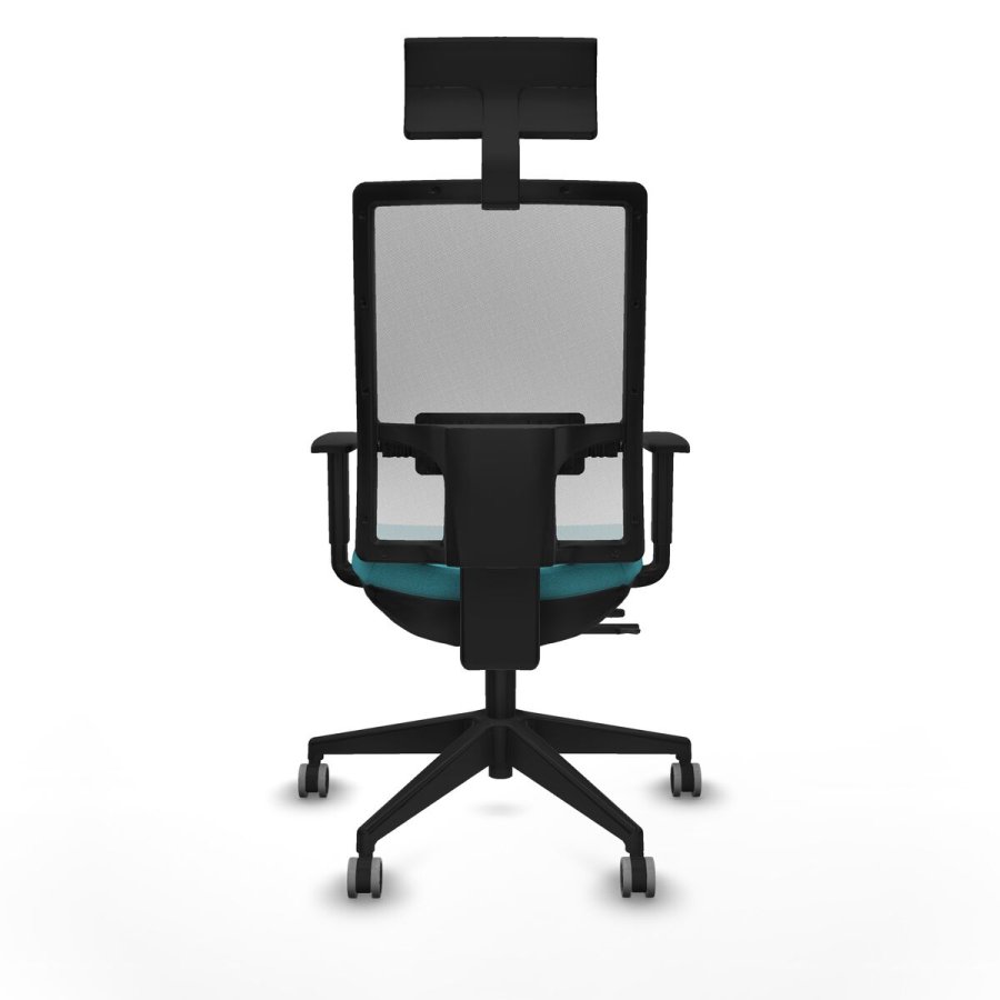 Kontorstol med hovedg�rde Piqueras y Crespo 1D066G1 Turkisbl� #5