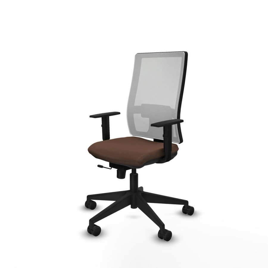 Kontorstol Piqueras y Crespo 1D066N0 Hvid Mrkebrun #2