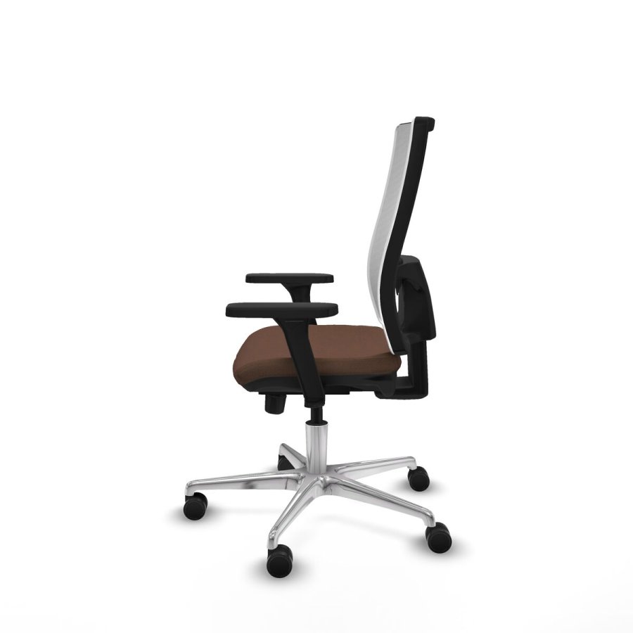 Kontorstol Piqueras y Crespo 3D086N0 Hvid Mrkebrun #3