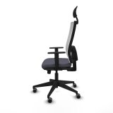 Kontorstol med hovedg�rde Piqueras y Crespo 1D066G1 M�rkegr� #3