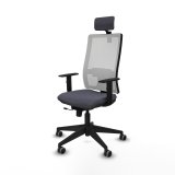 Kontorstol med hovedg�rde Horna Traslack Piqueras y Crespo 1D066G2 M�rkegr� #2