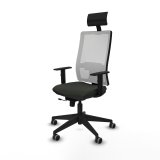 Kontorstol med hovedg�rde Piqueras y Crespo 1D066G1 Sort #2