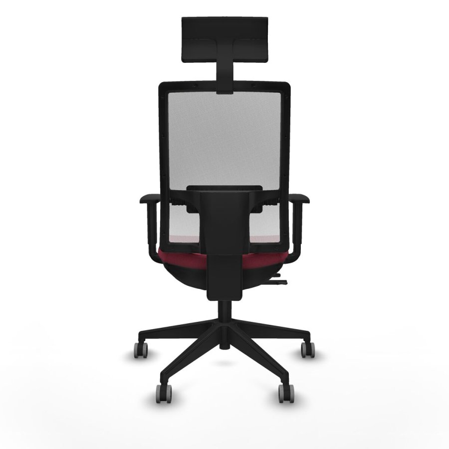 Kontorstol med hovedg�rde Piqueras y Crespo 1D066G1 R�dbrun #5