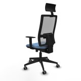 Kontorstol med hovedg�rde Piqueras y Crespo 1D066G1 Himmelbl� #4