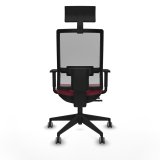 Kontorstol med hovedg�rde Piqueras y Crespo 1D066G1 R�dbrun #5