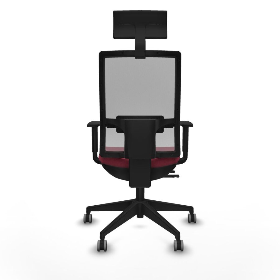 Kontorstol med hovedg�rde Piqueras y Crespo 1D066G1 R�dbrun #5